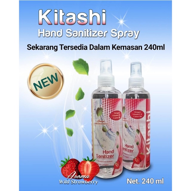 Kitashi sanitizer spray 240ml