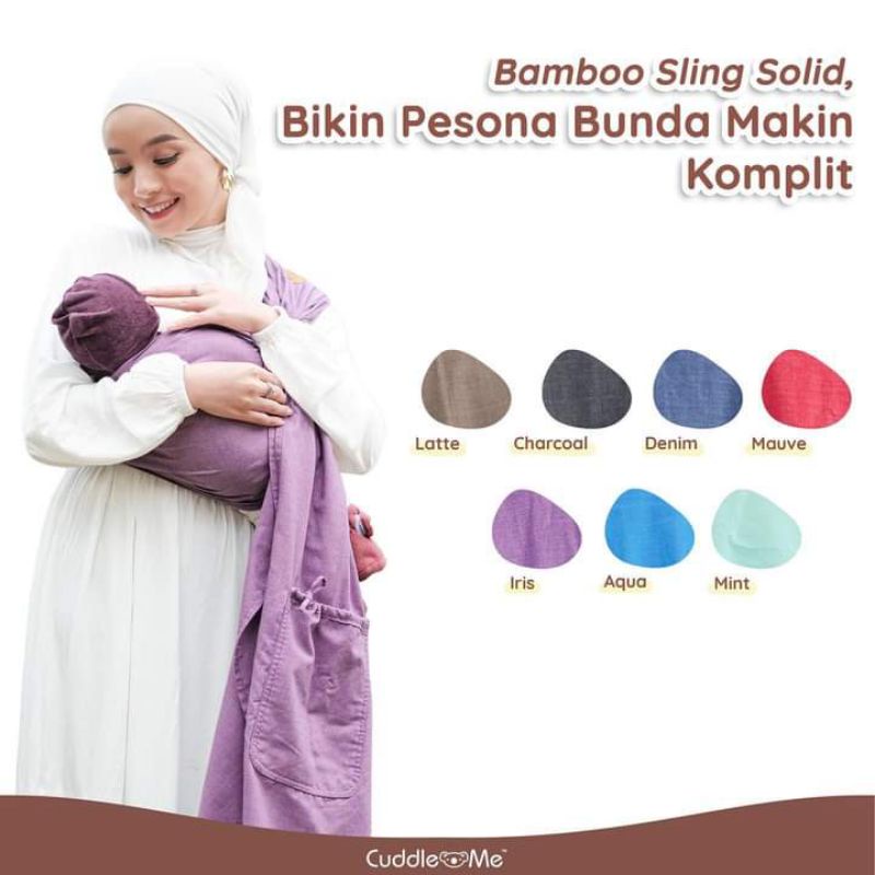 Gendongan Cuddle Me Slingbambo Solid (Polos)