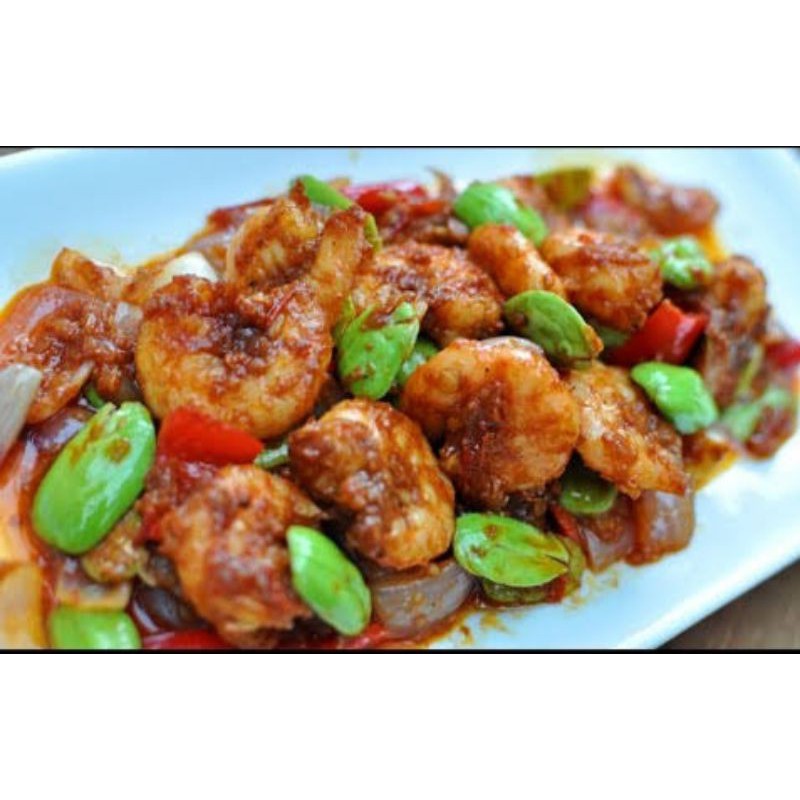 sambel udang pete