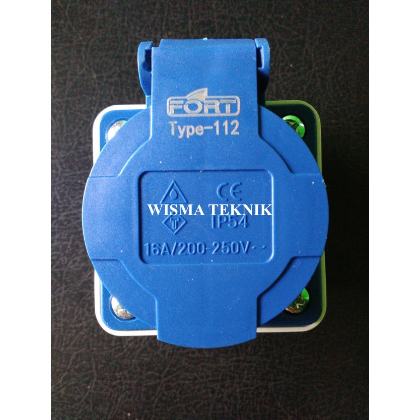 Socket / Stop Kontak Panel Mounting 2P 16A 220V Fort CEE112