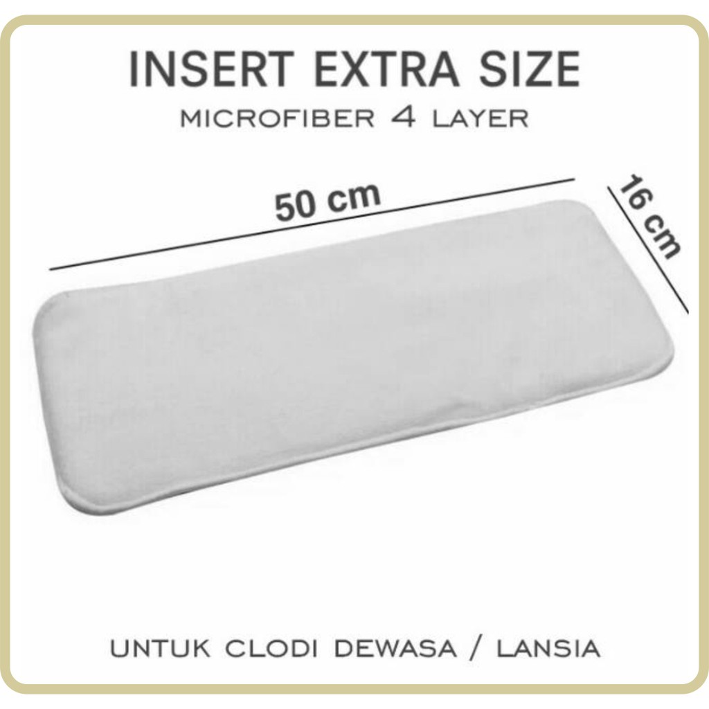 Insert Clodi Lansia Full Microfiber 4 Layer