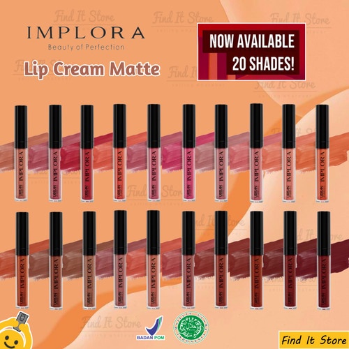 IMPLORA LIPCREAM SHADE LENGKAP
