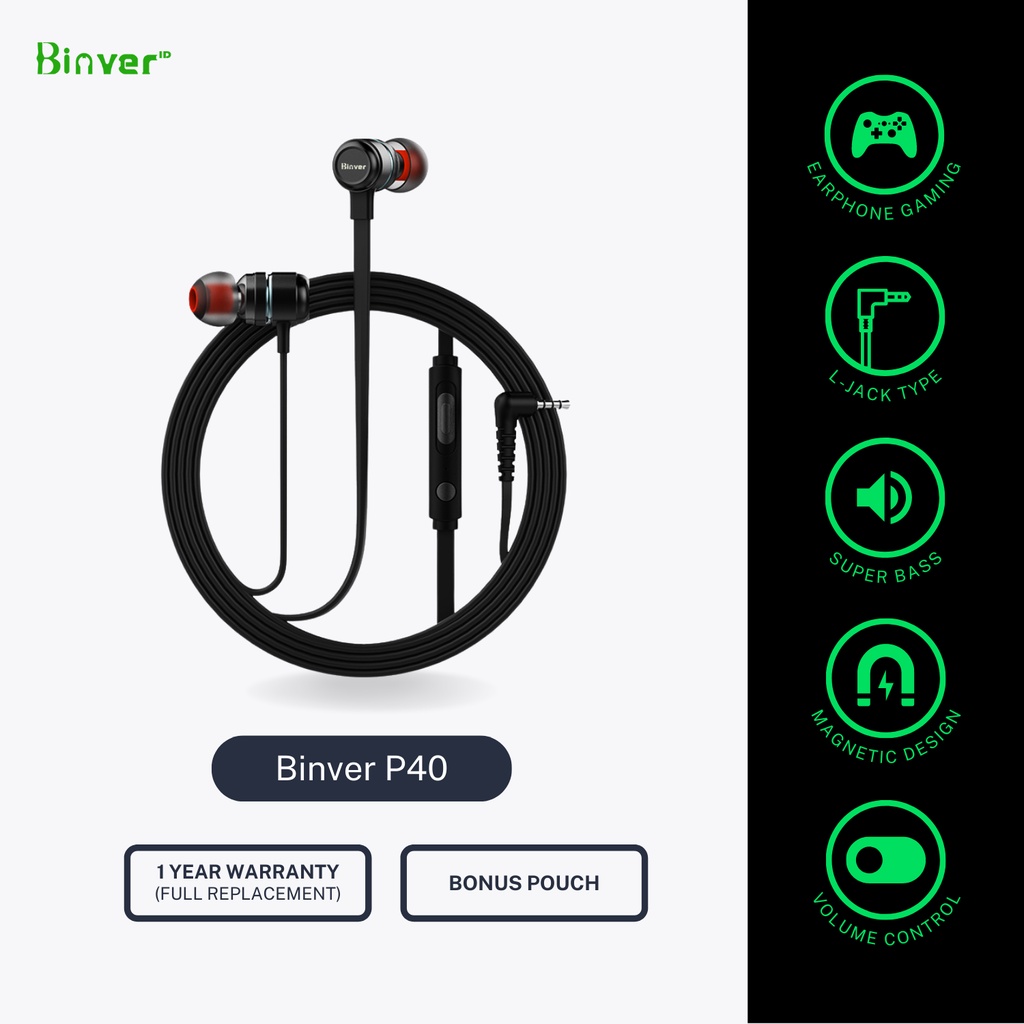 Binver P40 Gaming Earphone