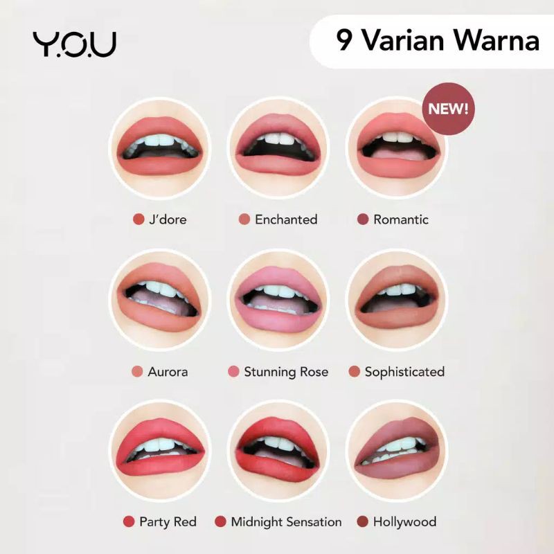 YOU Basic Collection Lusious Matte Lip Cream