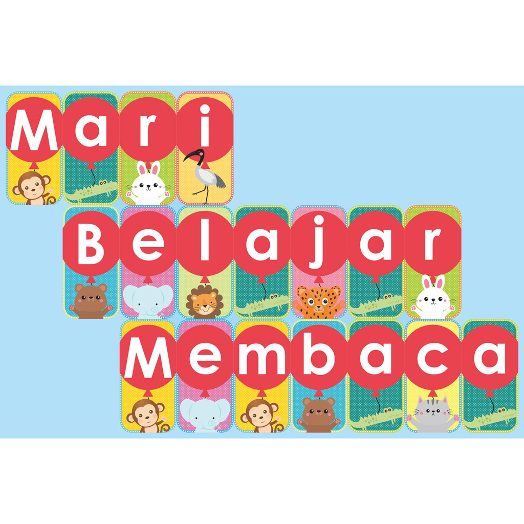 Flashcard Lancar Membaca Abjad / MAINAN EDUKASI