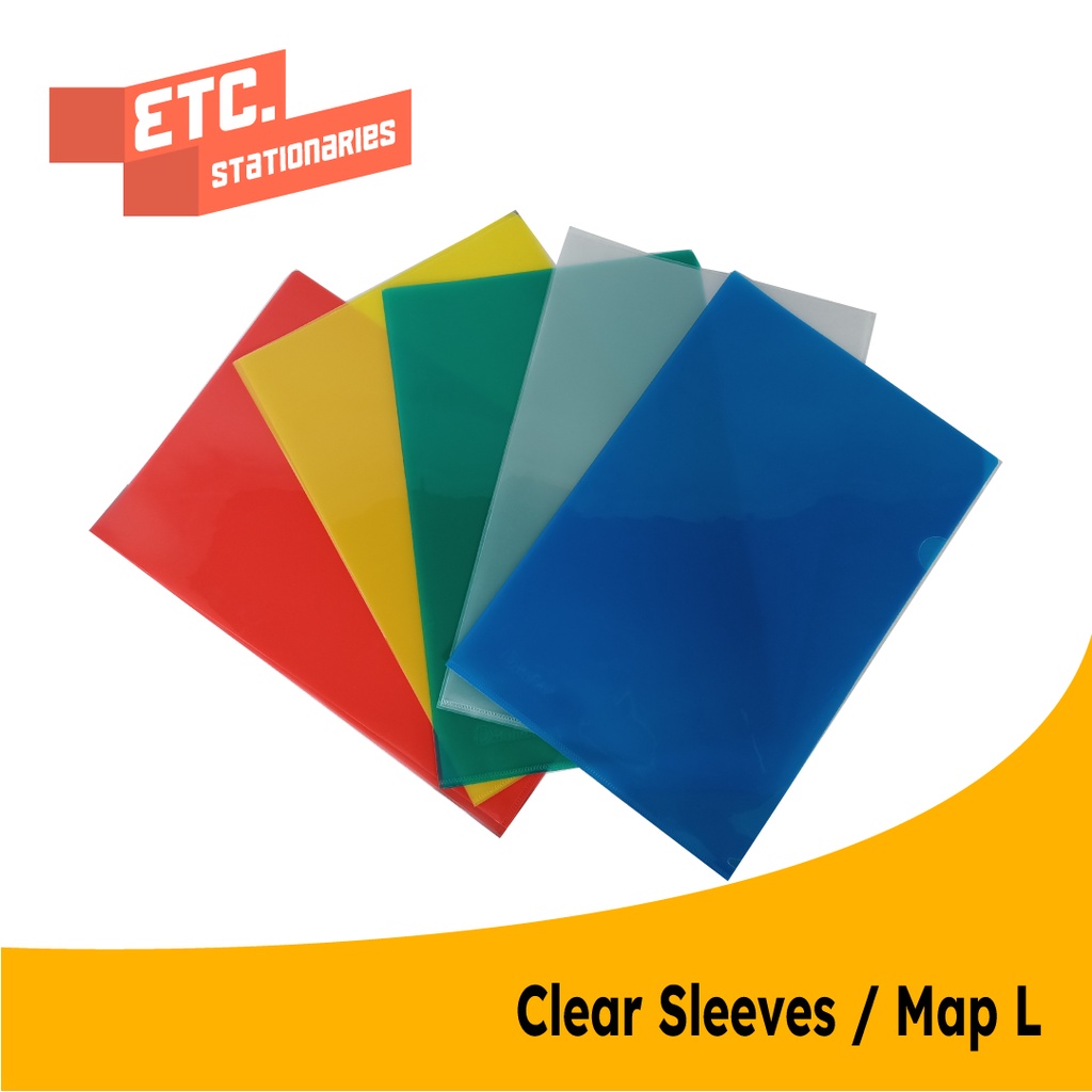 Dataflex Clear Sleeves / Map-L ukuran Folio [1 PCS]