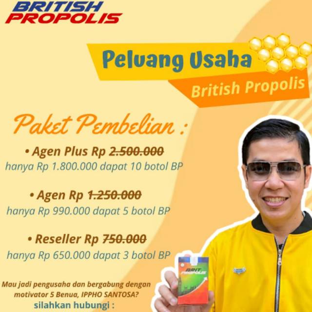 BRITISH PROPOLIS PAKET AGEN PLUS