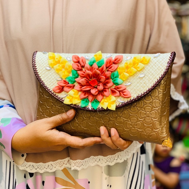 Dompet pandan full bunga MATAHARI ceren coktl