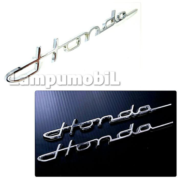 CHROME EMBLEM CLASSIC HONDA