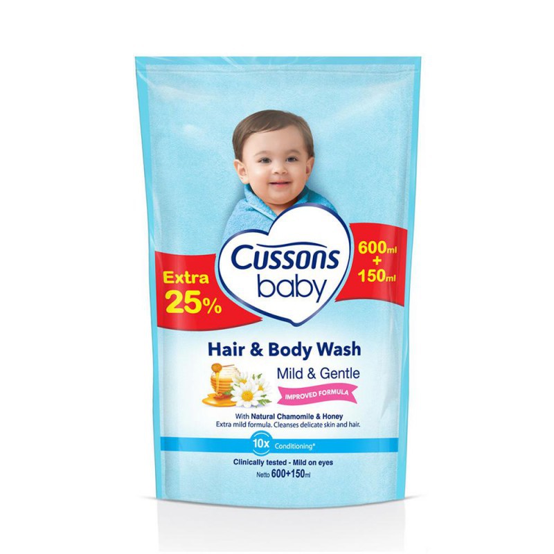 Cussons Baby Bath Refill 600ml + Extra 150ml