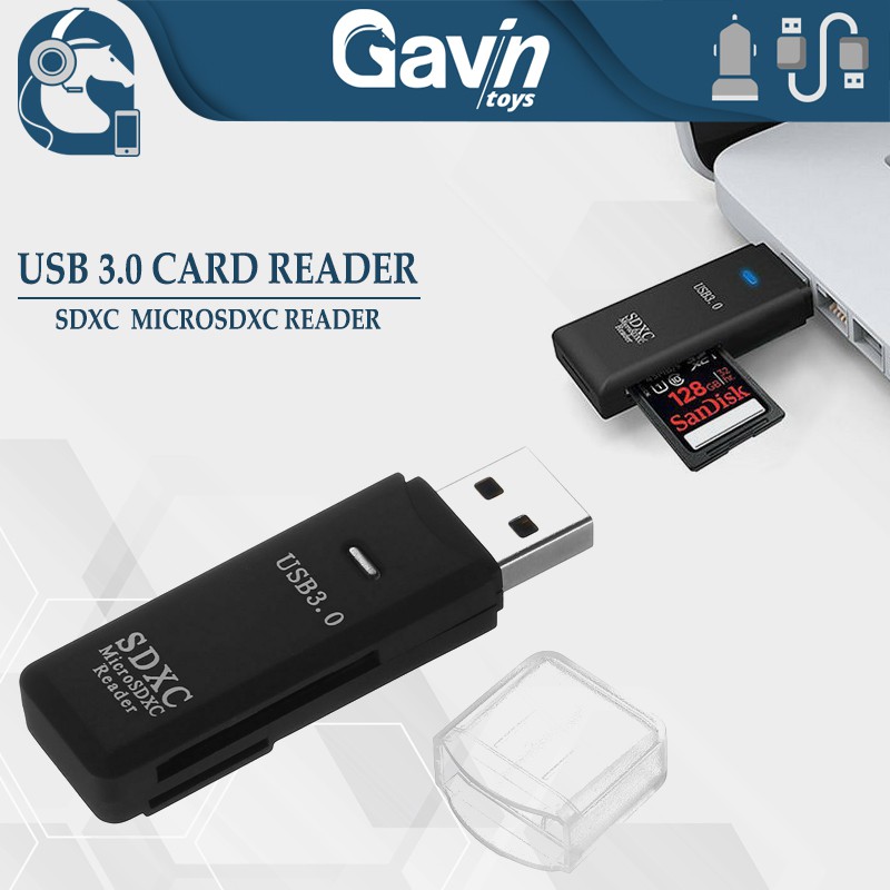 USB 3.0 Card Reader - Micro SD/SDXC TF Adapter - 5 Gbps Super Speed