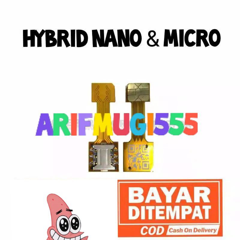 ADAPTOR HYBRID DUAL SIM CONVENTER EXTENDER SIM MICRO /crown