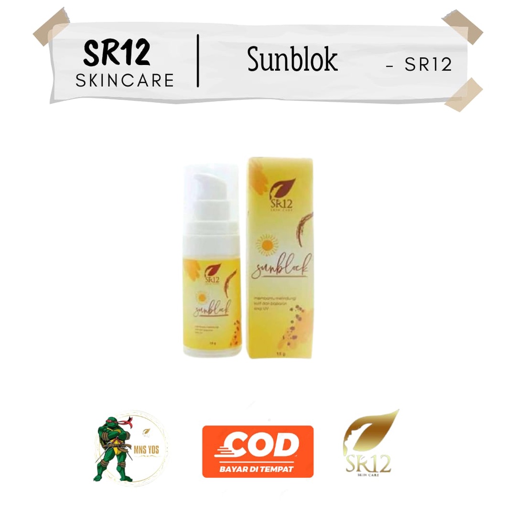 SUNBLOK WAJAH SR12 SPF 30++/SUNSCREEN