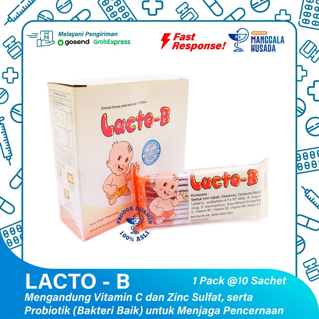 LACTO B SUPLEMEN 1 PACK @ 10 SACHET