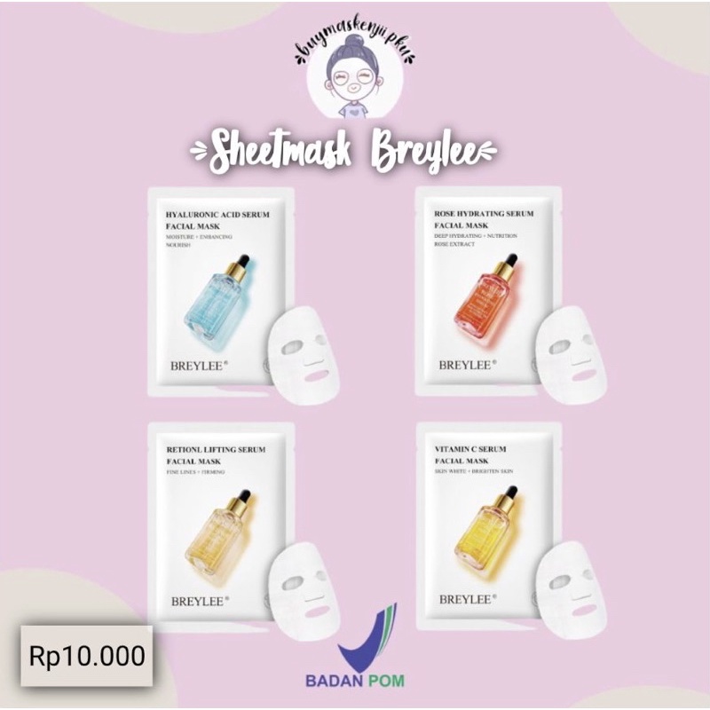 [BPOM] SHEETMASK BREYLEE FREE GIFT