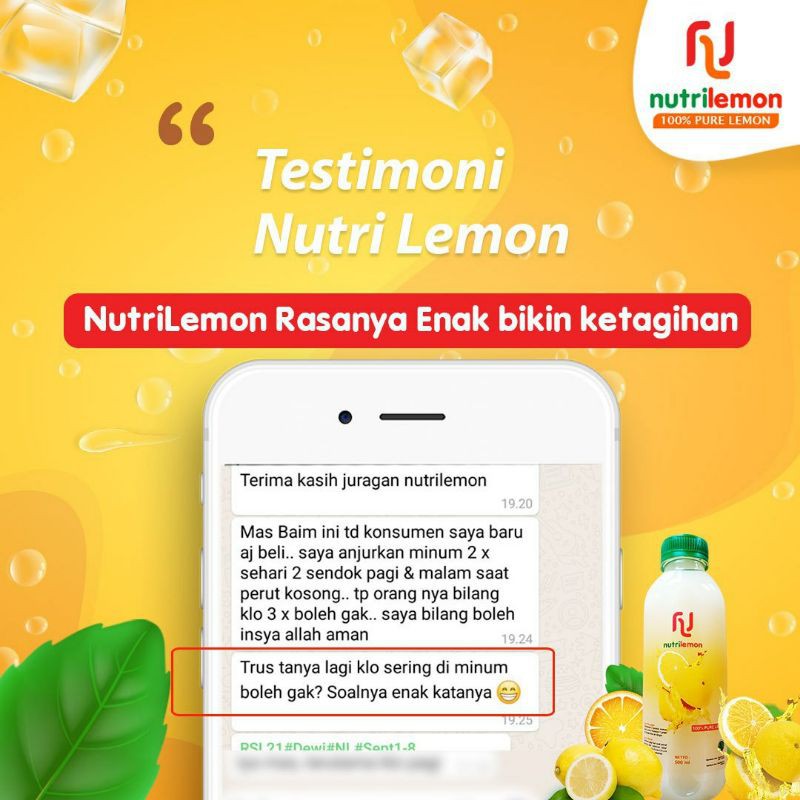 NUTRI LEMON | LEMON ASLI | OSB