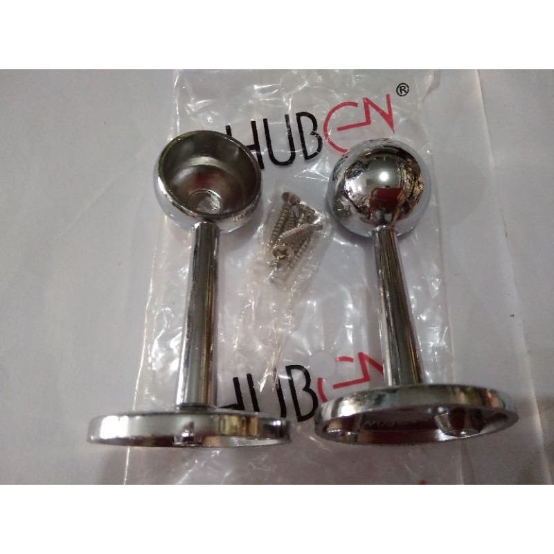 Kop Bracket Pipa Tutup 1inch 2pcs Chrome