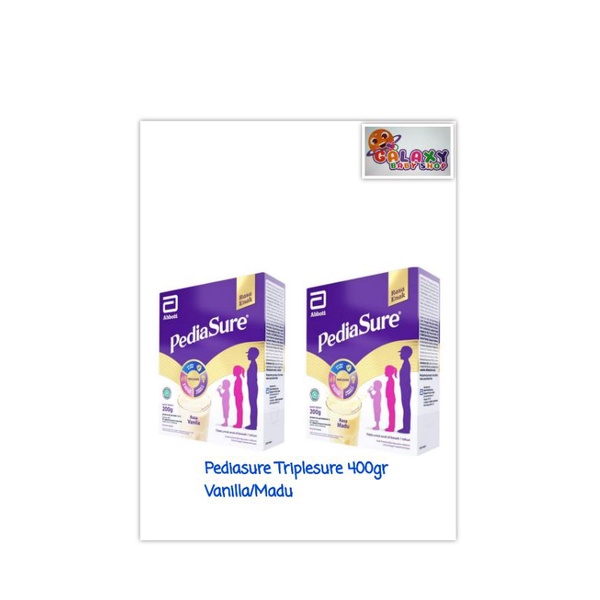 PEDIASURE TRIPLESURE VANILA/MADU BOX 200GR