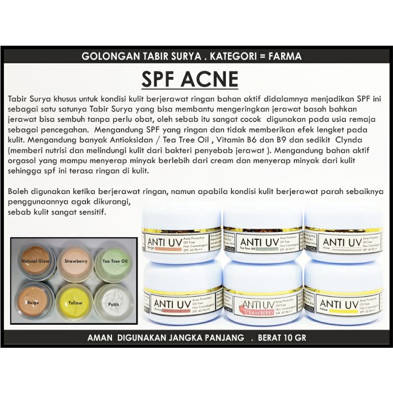 SPF Acne