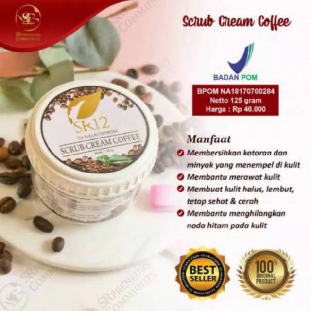SR12 - Scrub cream coffee