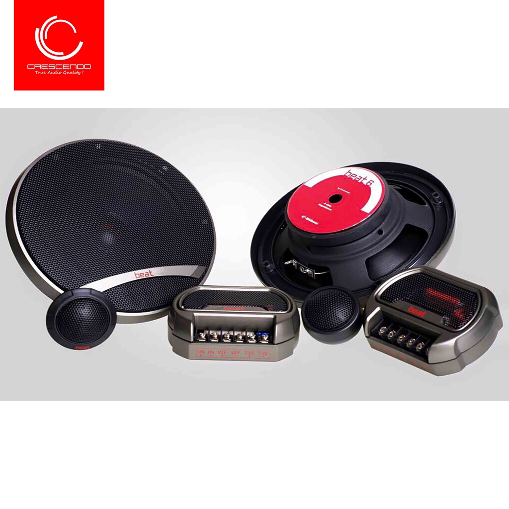 Beat S2 by Crescendo 2-Way 6.5 inch Speaker Split Component Kit