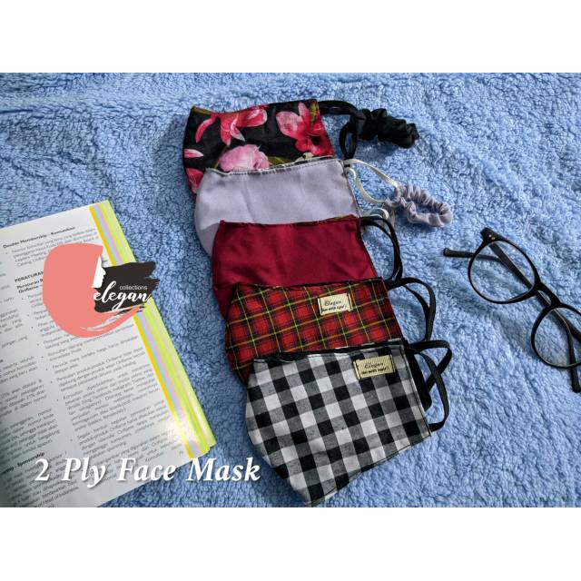 Masker kain 2 lapis