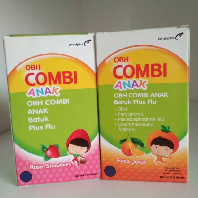 OBH COMBI ANAK STRAWBERRY,JERUK 60ML