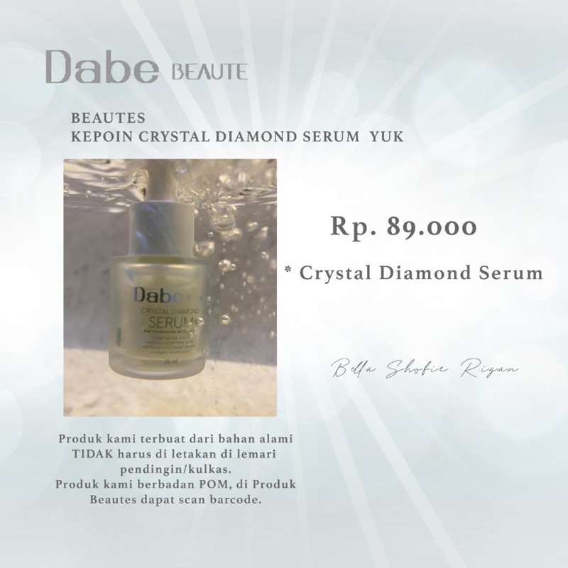 Crystal Diamond Serum Dabe Beaute
