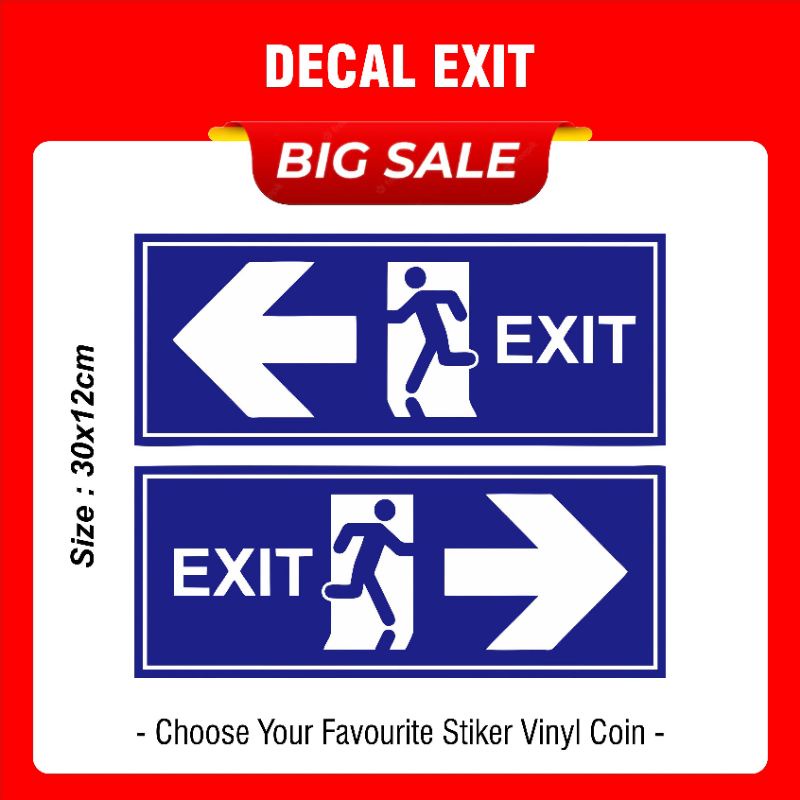Stiker Exit Vinyl