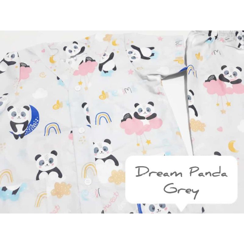 Piyama Dream Panda Grey