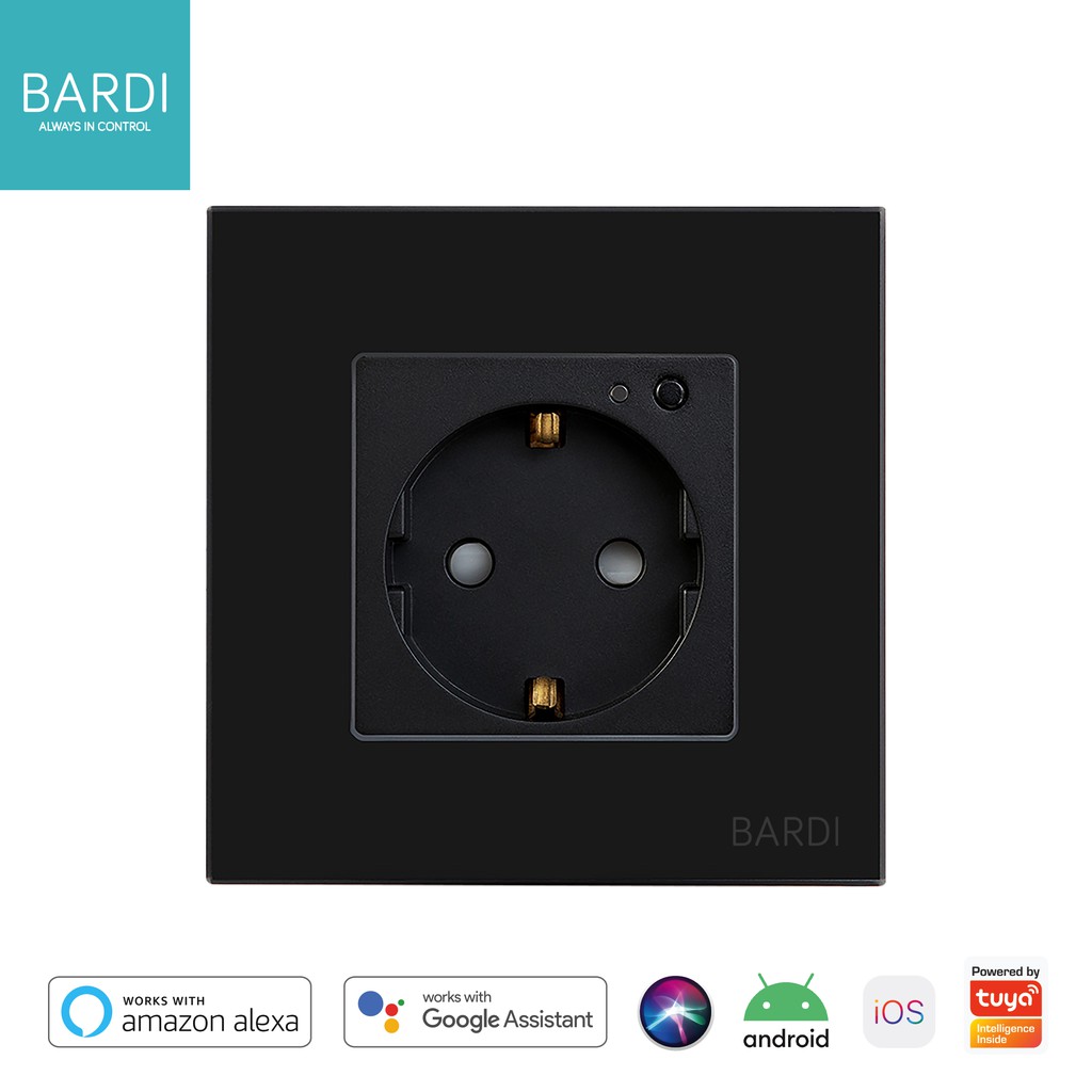 BARDI Smart Wall Socket EU Black – 16A