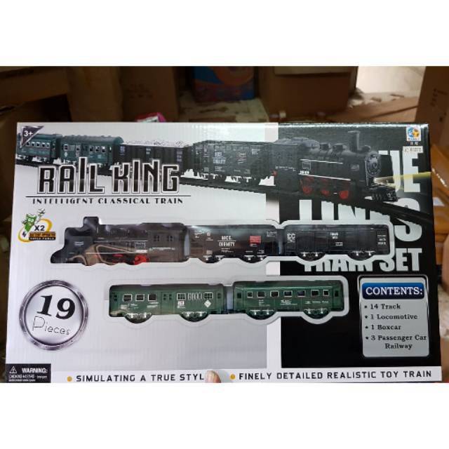 Mainan Railking Inteligent Classical Train Isi 19 pcs