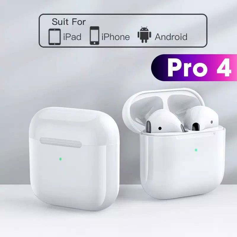 Headset Airdots Pro 4 Wireless Bluetooth / Handsfree / Earphone Clone 1:1