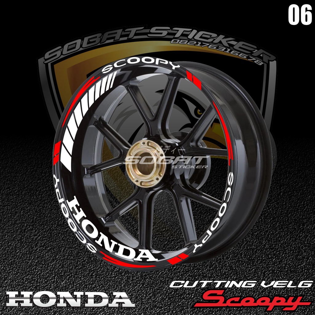 CUTTING STICKER VELG SCOOPY 06
