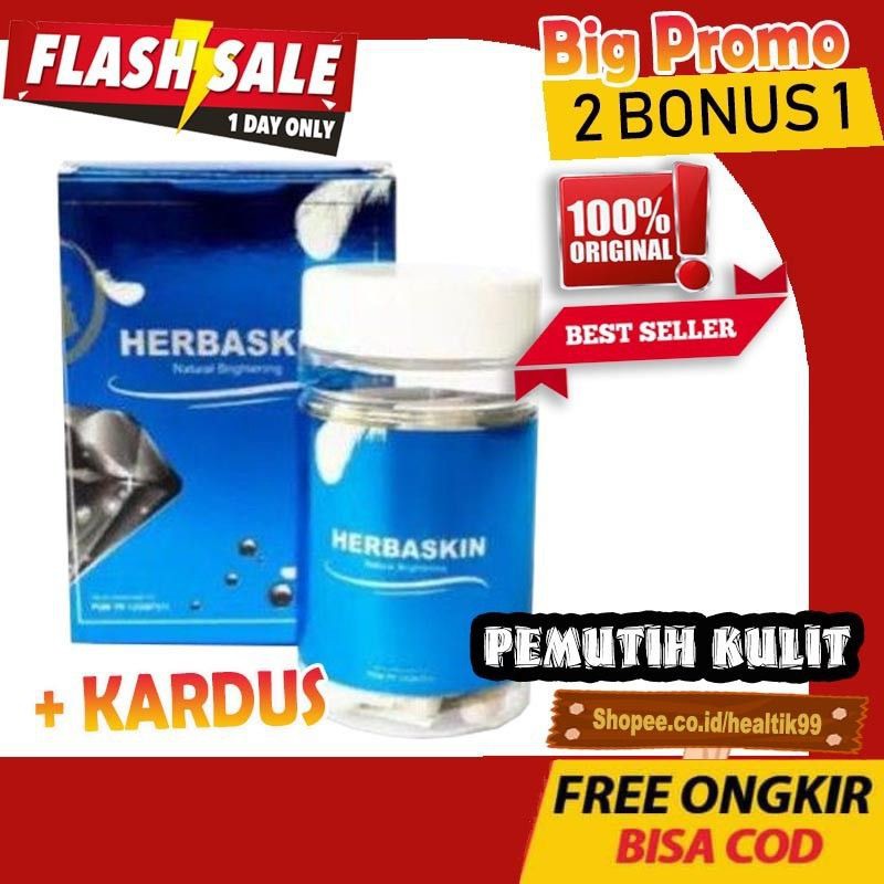 HERBASKIN SUPLEMEN OBAT PEMUTIH KULIT ORIGINAL