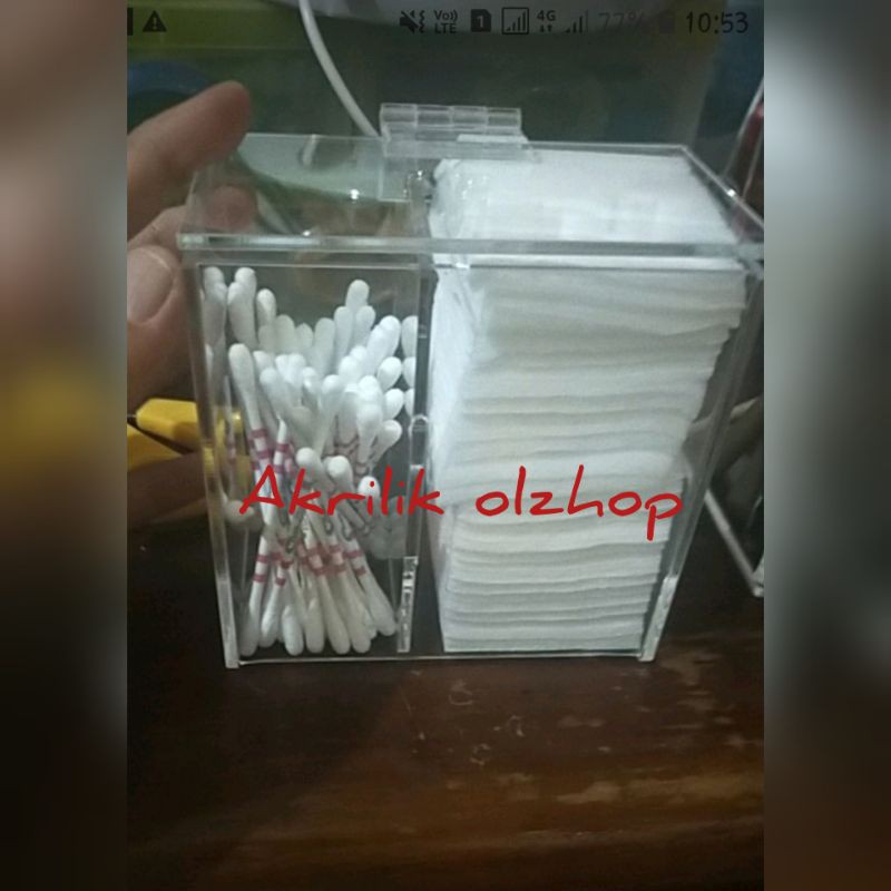 tempat kapas akrilik