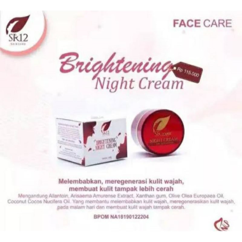 BRIGHTENING NIGHT CREAM SR12