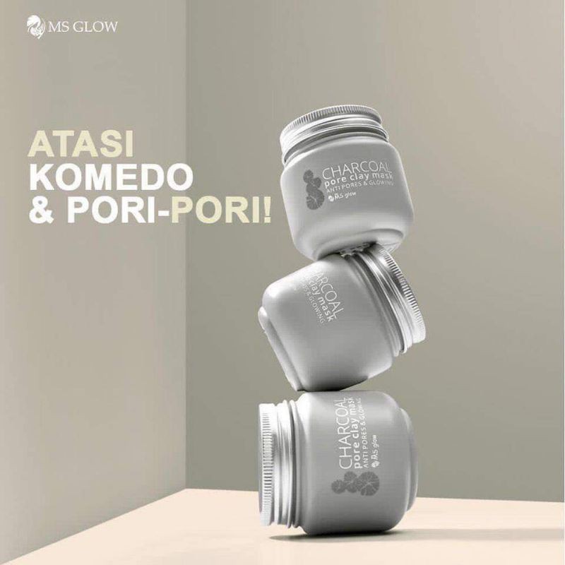 masker charcoal ms glow