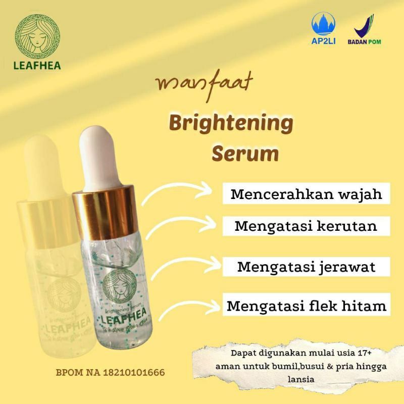 brightening serum leafhea