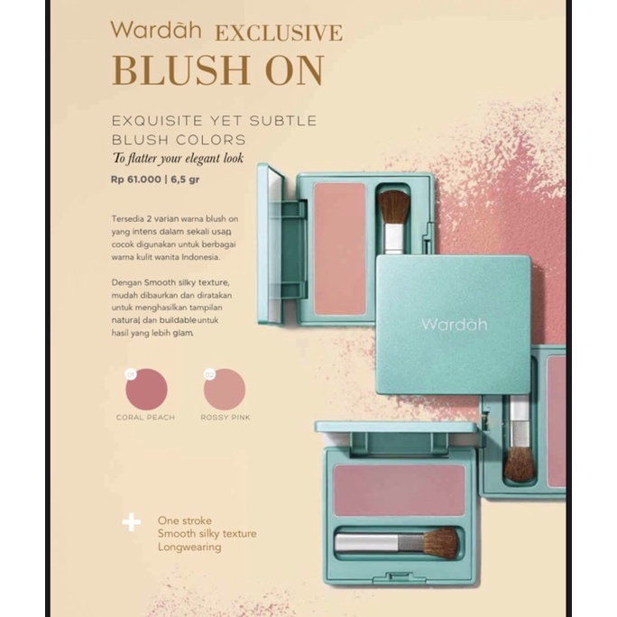 wardah exclusive blush on