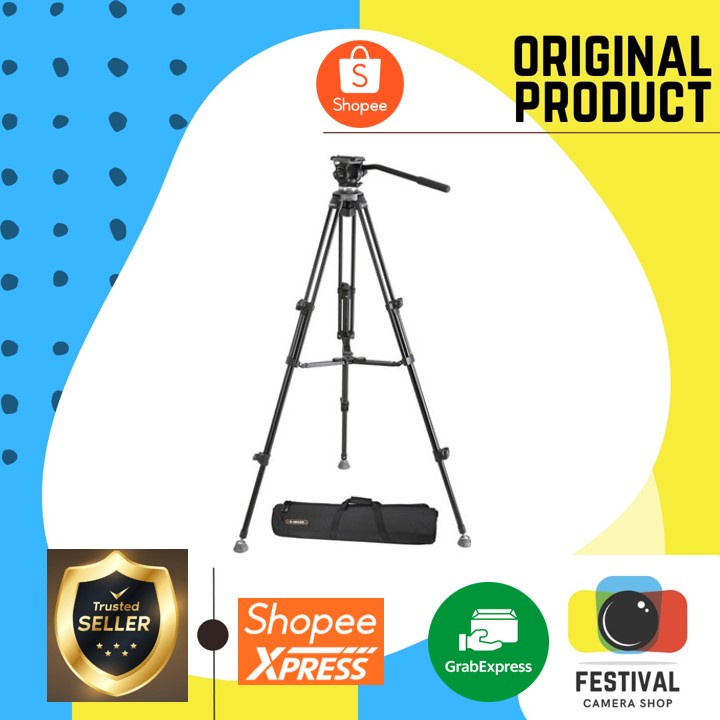 E-Image EK610 Tripod with Fluid Head
