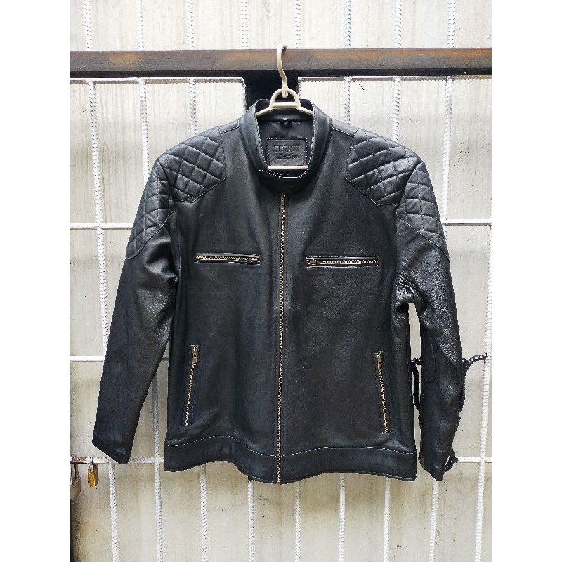 Jaket Kulit Domba Model Racing