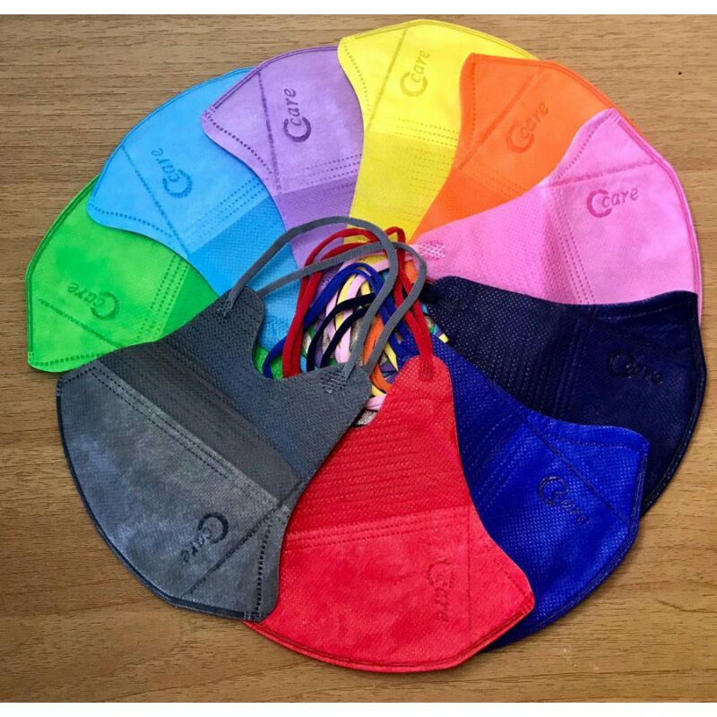 masker duckbil warna warni