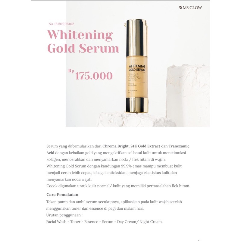 MS GLOW Whitehing Gold Serum