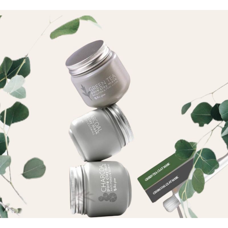 CLAY MASK CHARCOAL & GREENTEA MS GLOW