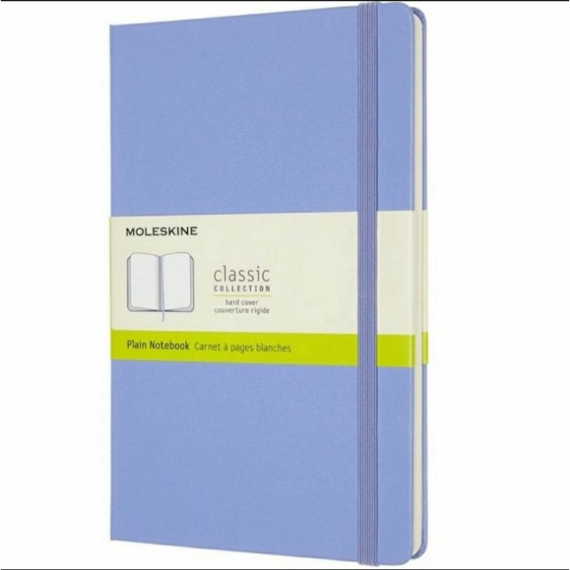 Moleskine Plain Notebook Classic Collection Hydrangea Blue