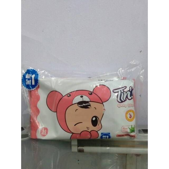 Tissue basah tins
