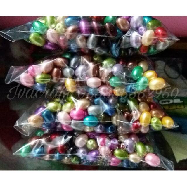 Mutiara oval 8mm / 250grm