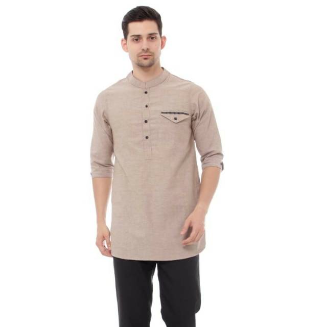 Kemeja koko reglan premium mocca
