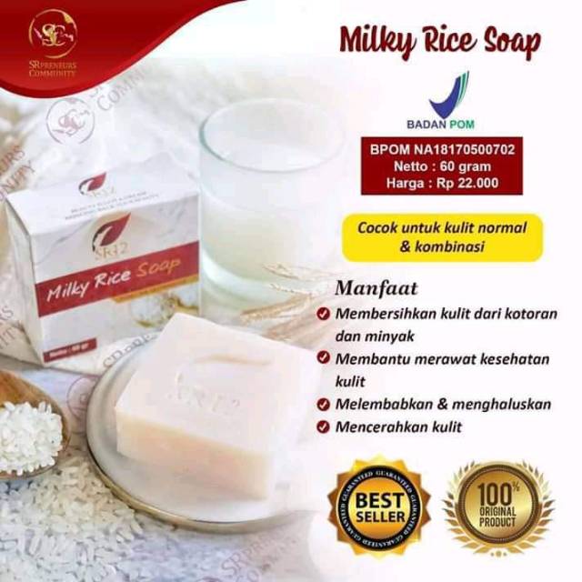 Milky rice soap SR12